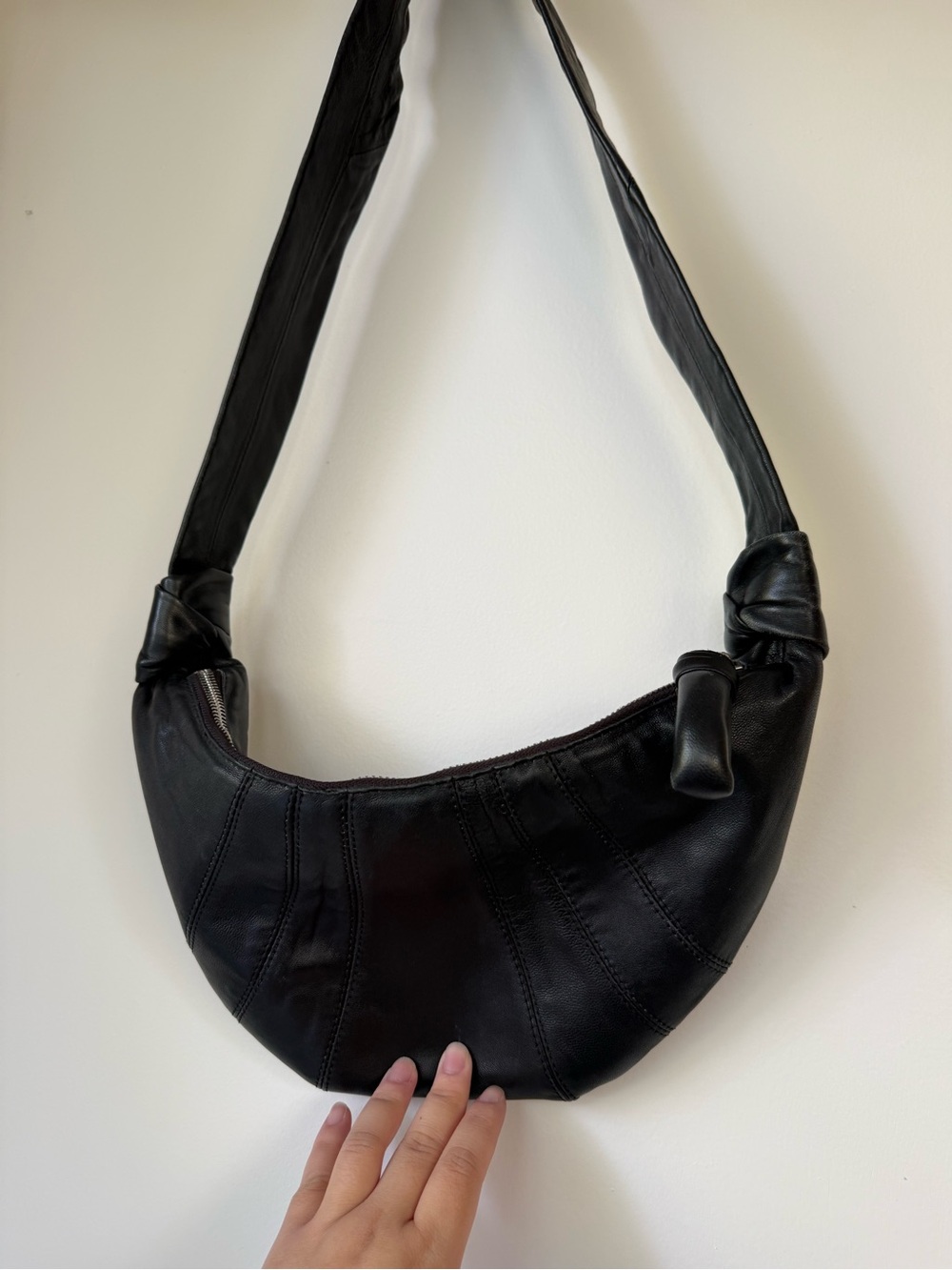 Lemaire crossbody croissant bag soft leather